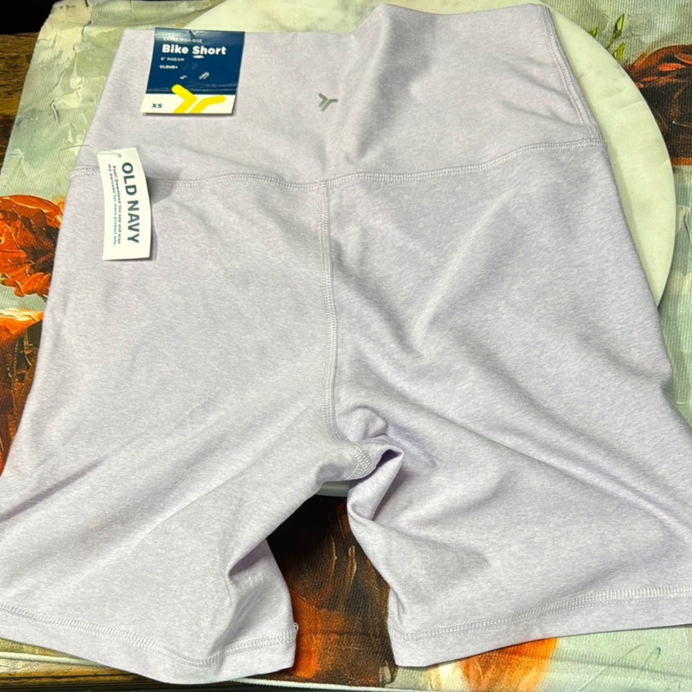 Old Navy Purple Athletic Shorts with Elastic Waistband